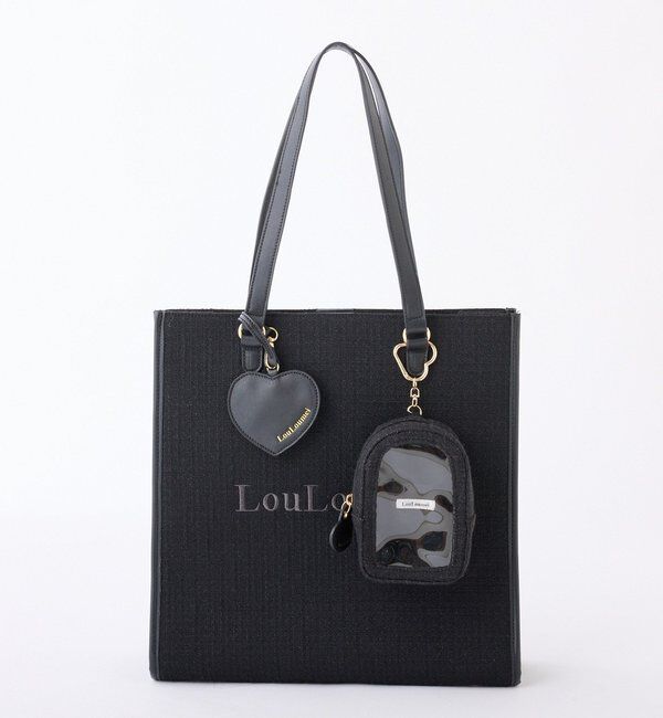  「【LouLoumei】／ハートチャーム付きトートバッグ／自立可能」|ショルダー・メッセンジャー|