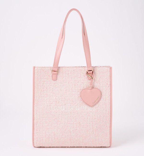  「【LouLoumei】／ハートチャーム付きトートバッグ／自立可能」|ショルダー・メッセンジャー|