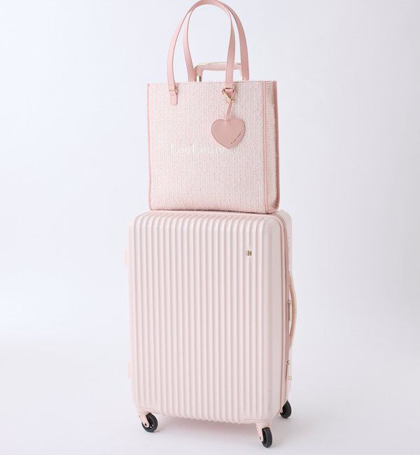  「【LouLoumei】／ハートチャーム付きトートバッグ／自立可能」|ショルダー・メッセンジャー|