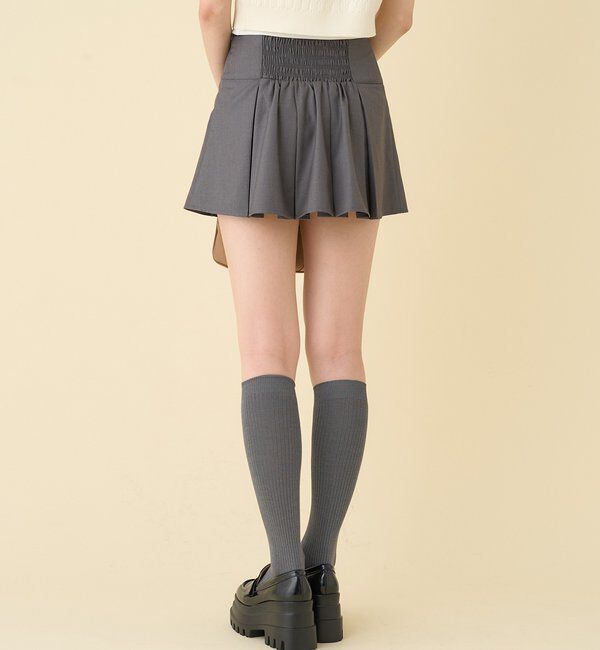  「サイドベルトプリーツスカート」|スカート|