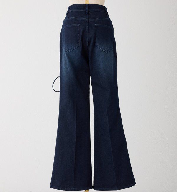  「サイドカットレースフレアデニム」|その他|
