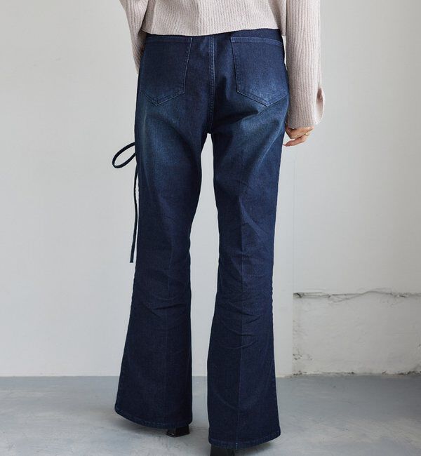  「サイドカットレースフレアデニム」|その他|