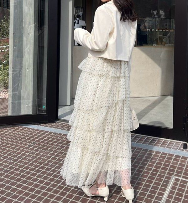  「【WEB限定リバイバル】ブローチ付きショートテーラージャケット」|テーラードジャケット|