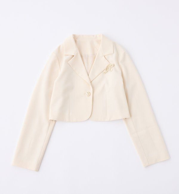  「【WEB限定リバイバル】ブローチ付きショートテーラージャケット」|テーラードジャケット|
