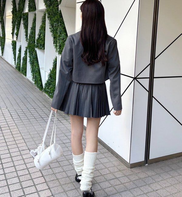  「【WEB限定リバイバル】ブローチ付きショートテーラージャケット」|テーラードジャケット|