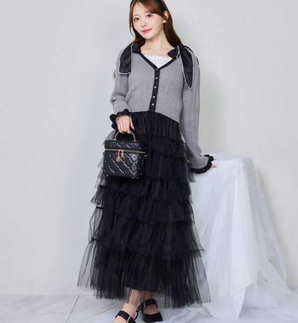  「チュールロングスカート」|スカート|