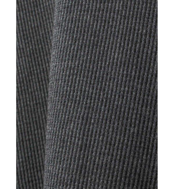 MIDIUMISOLID「MIDIUMISOLID for Ladies Uネックワッフルプルオーバー」|Tシャツ・カットソー|