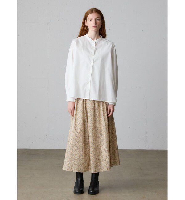 MidiUmi「MidiUmi Aラインバンドカラーシャツ」|シャツ・ブラウス|