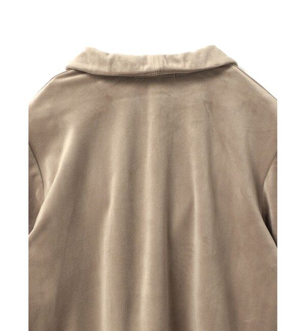 mizuiro ind「mizuiro ind ベロアラウンドカラーシャツ」|シャツ・ブラウス|