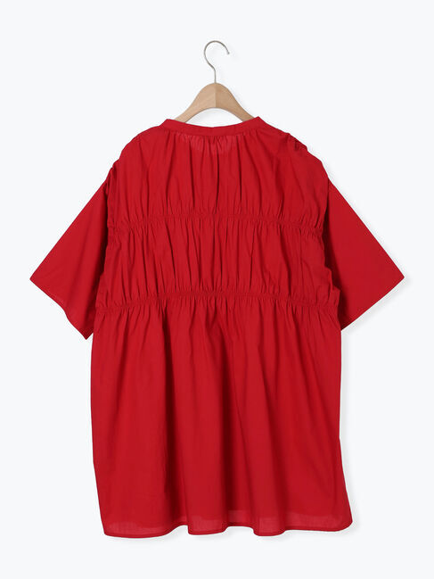 Samansa Mos2「シャーリングチュニック」|シャツ・ブラウス|