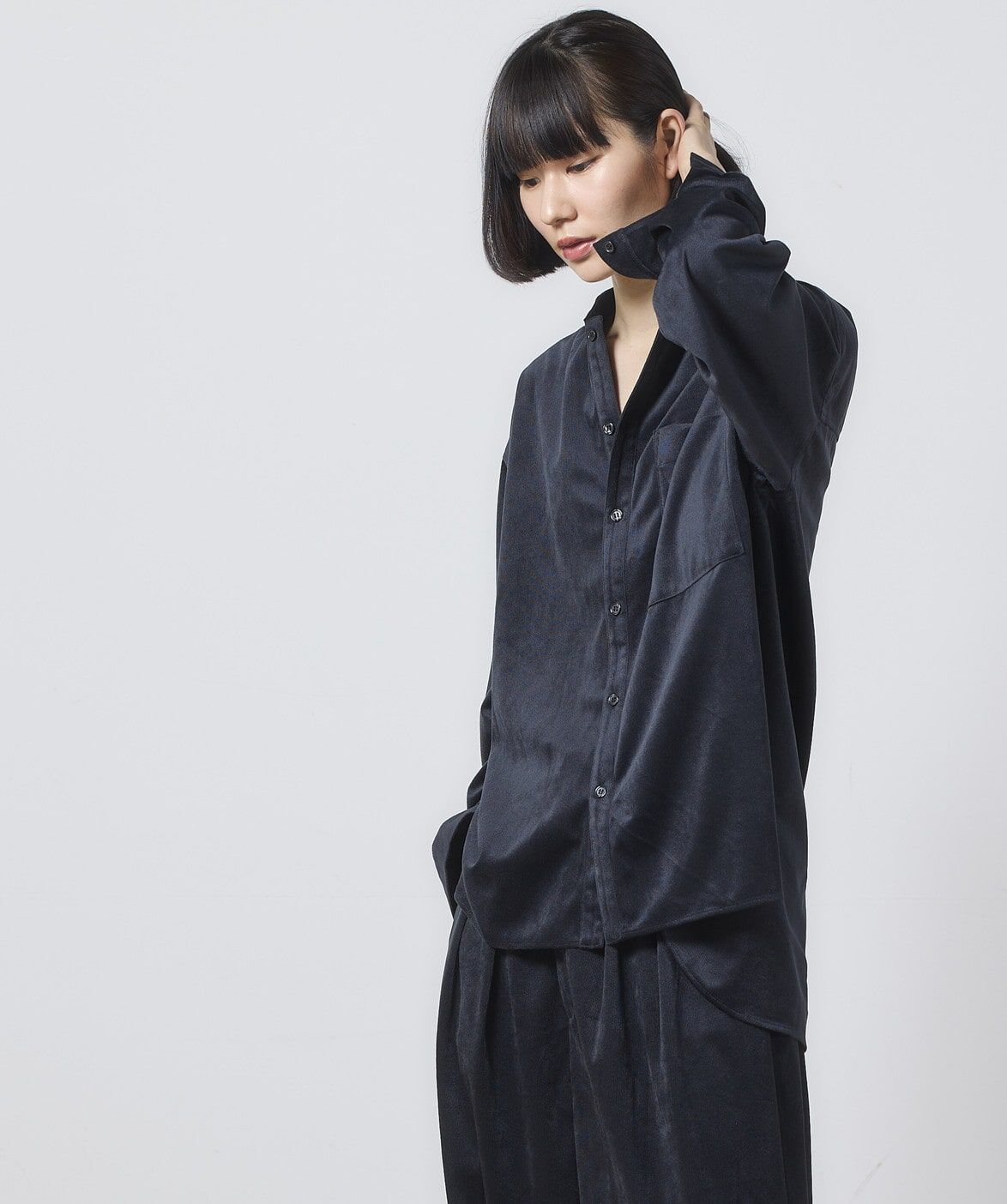 DAY by DAY it&rsquo;s international「《ユニセックス》ミルキーコールバンドカラーシャツ」|シャツ・ブラウス|