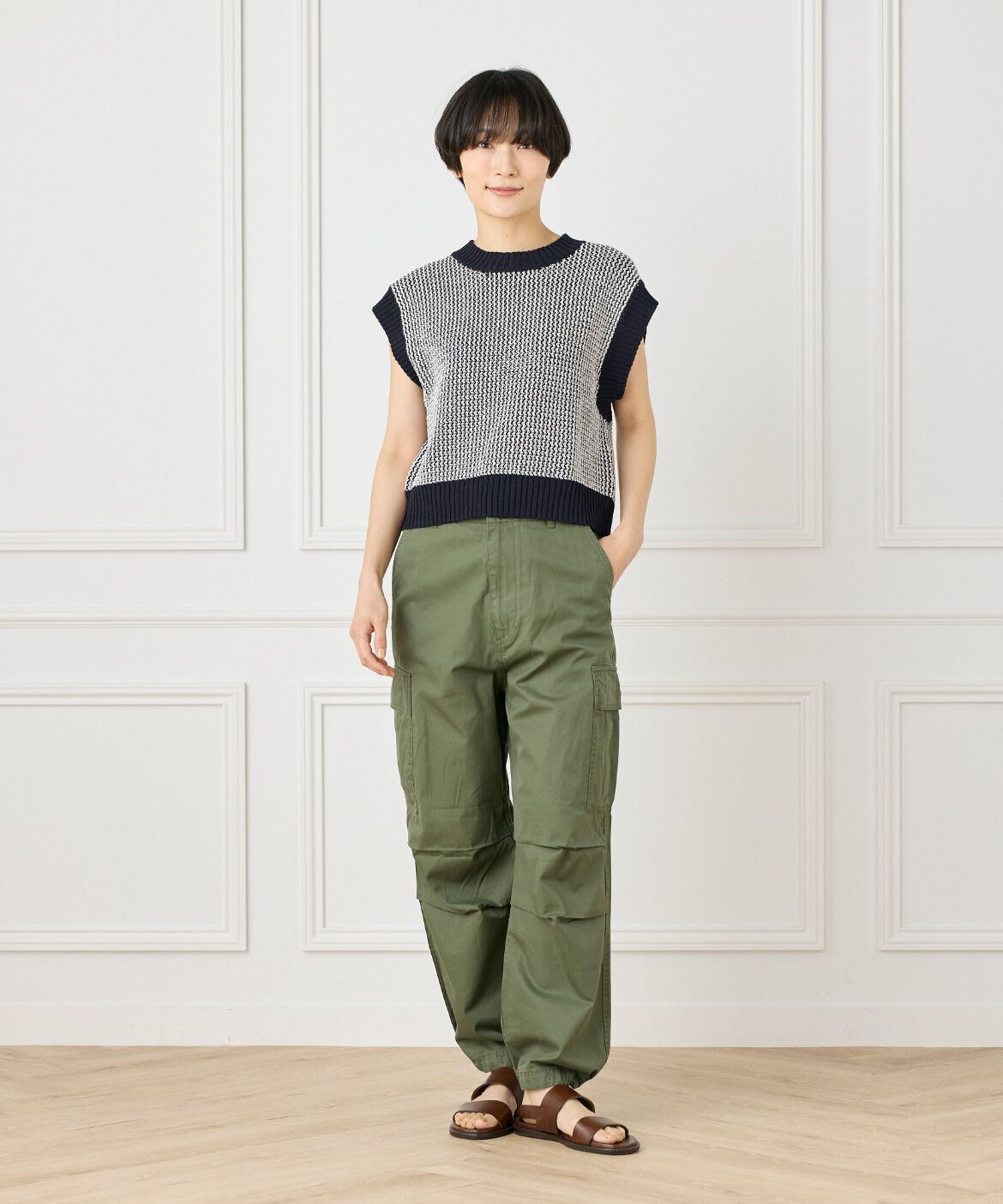 INED「ミリタリーパンツ《YVON》」|カーゴ|