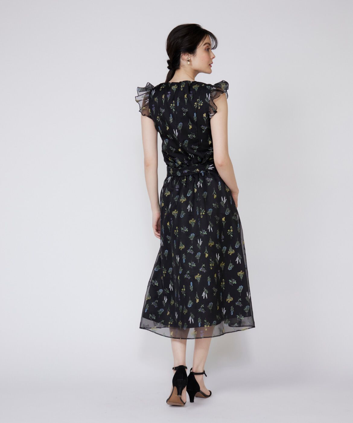 Maglie le cassetto「3Dフラワープリントスカート」|フレア|