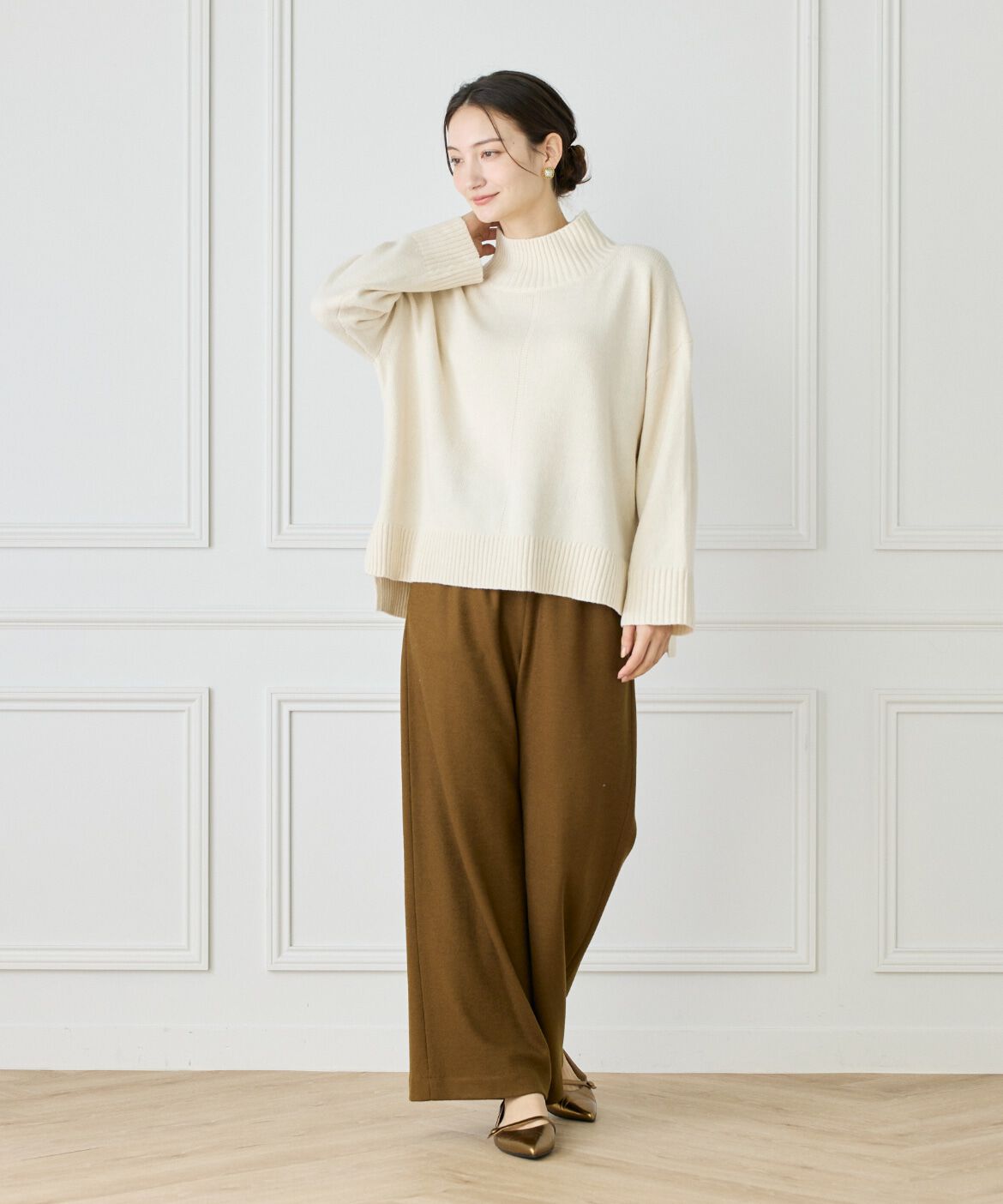 Le Souk「スフレニットハイネックプルオーバー」|ニット・セーター|