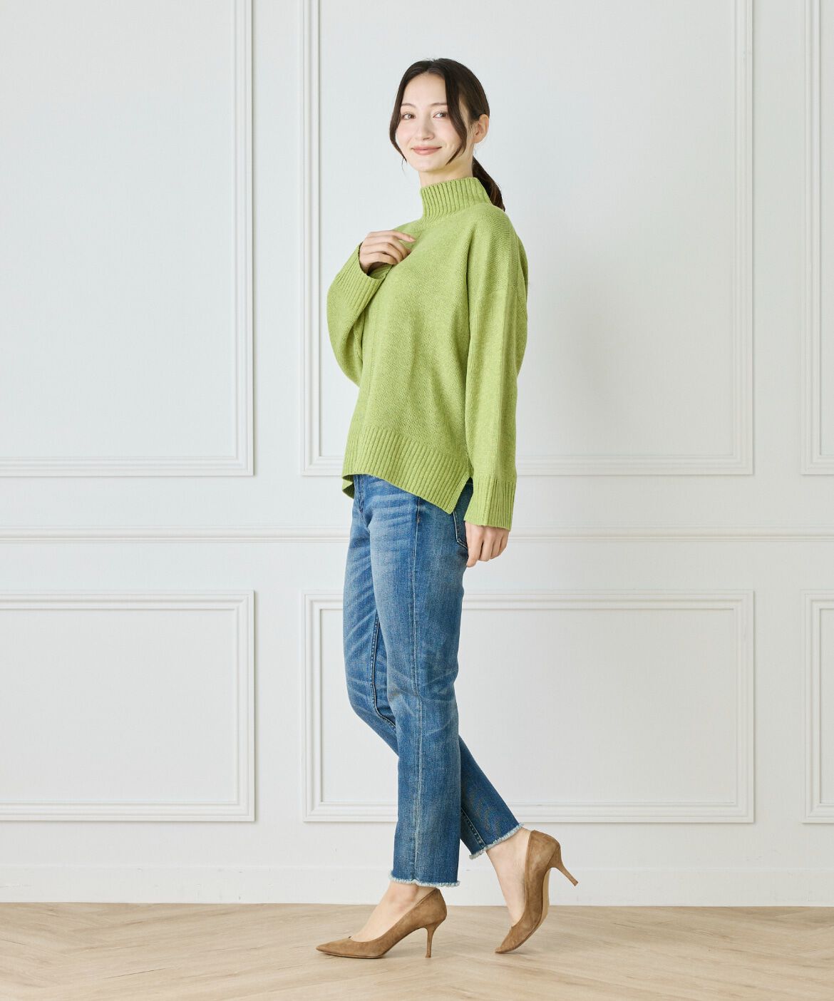 Le Souk「スフレニットハイネックプルオーバー」|ニット・セーター|