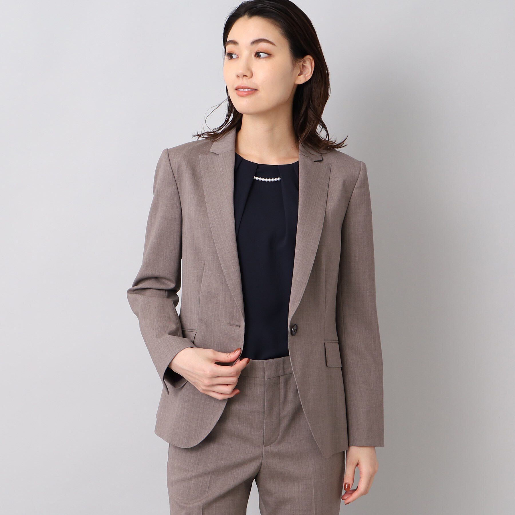 UNTITLED「ファインウーステッド ジャケット」|テーラードジャケット|ベージュ(052)