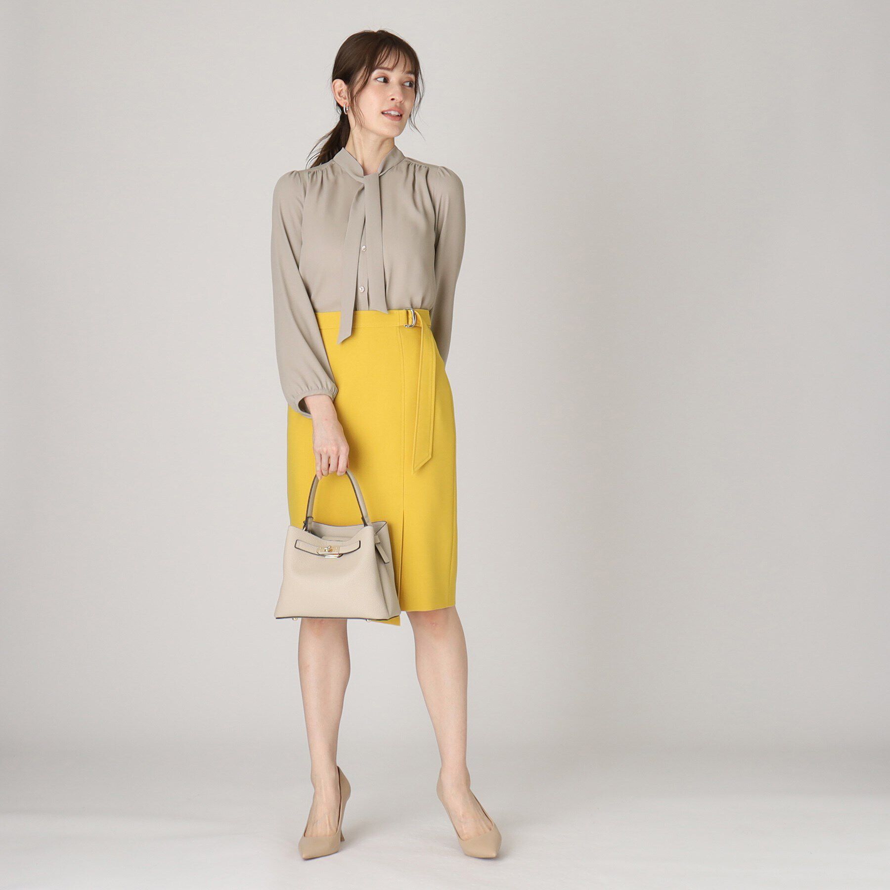 COUP DE CHANCE「【洗える／日本製】女性らしい細ボウタイブラウス」|シャツ・ブラウス|