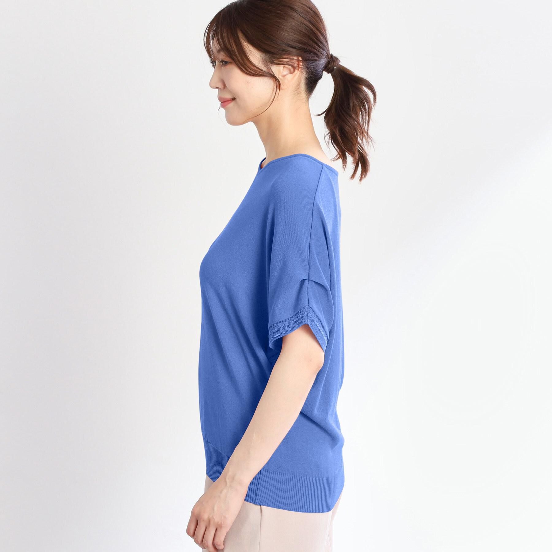 Reflect「【選べる7色◎／手洗い可／二の腕カバー】半袖ニット」|ニット・セーター|