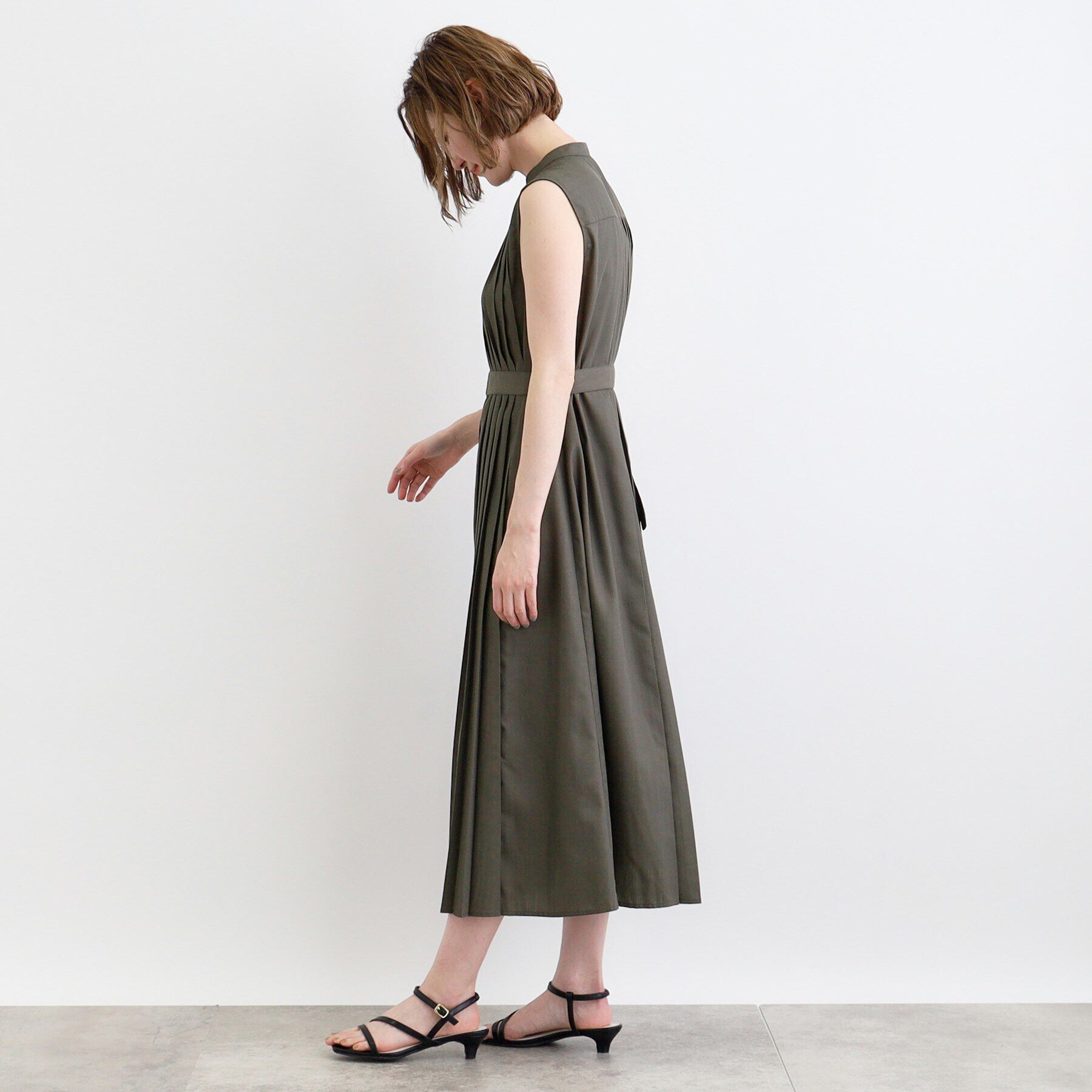 grove「シャンブレープリーツワンピース」|ワンピース|
