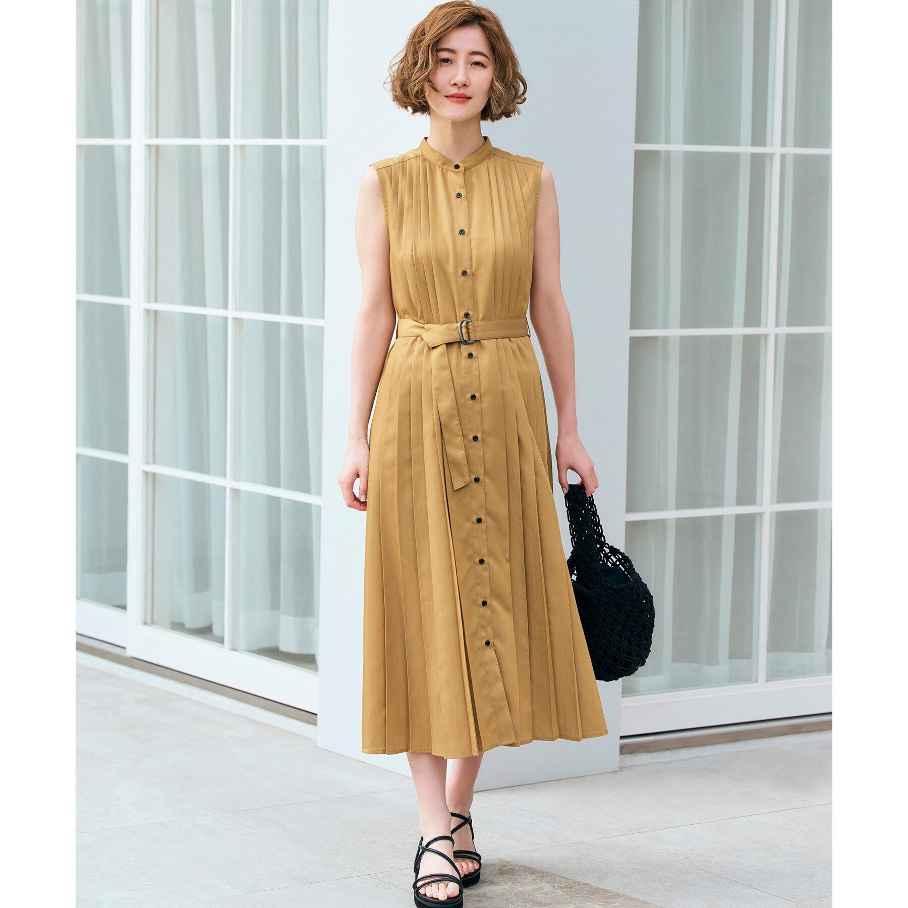 grove「シャンブレープリーツワンピース」|ワンピース|オーク(034)