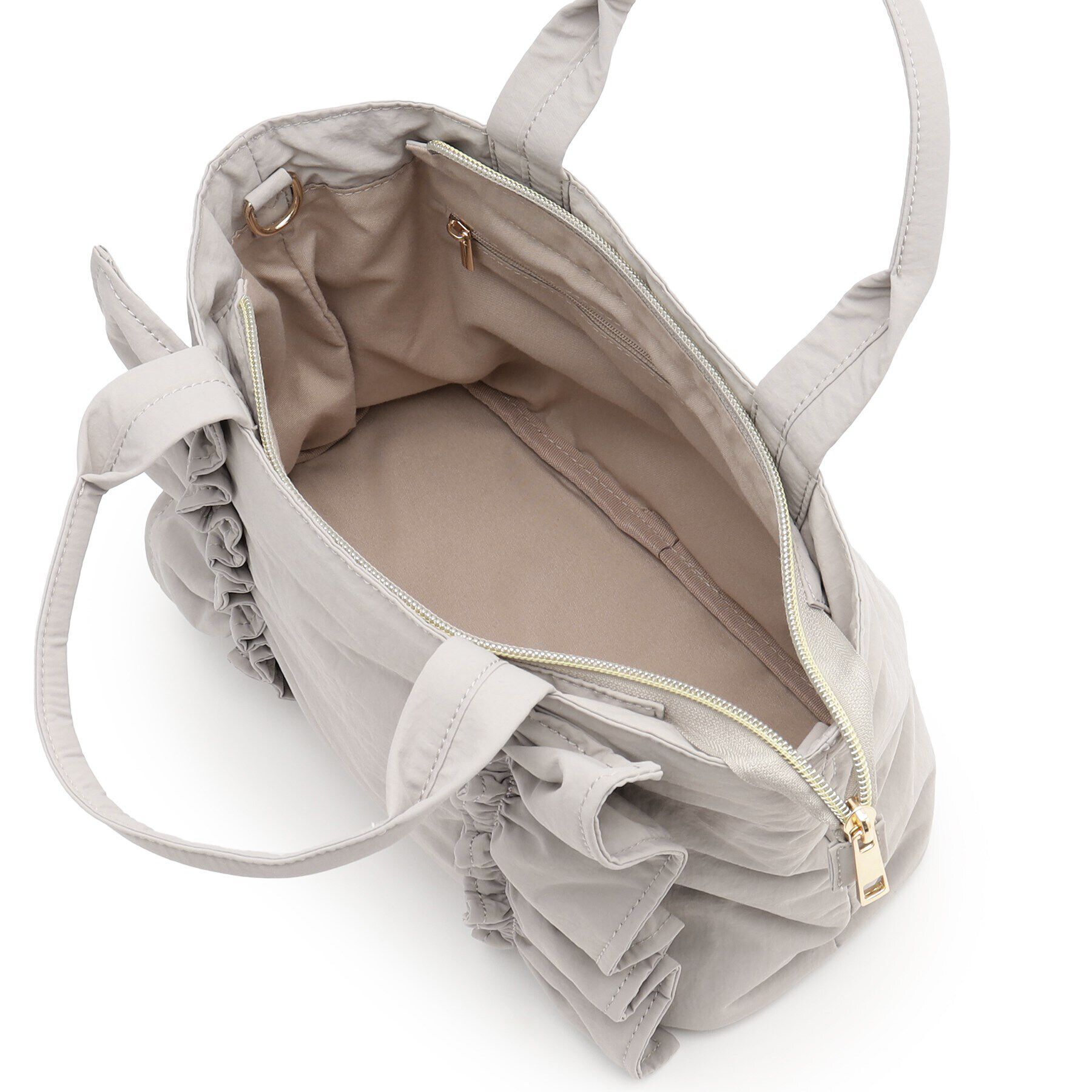 grove「縦フリルナイロン2WAYトート」|トートバッグ|