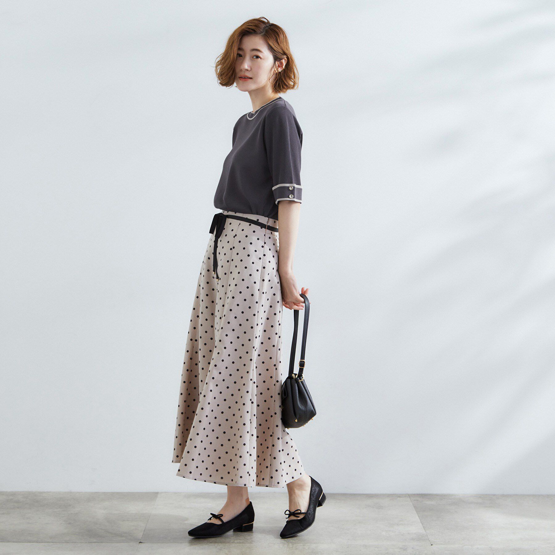 grove「【夏に嬉しい機能付き】やわらかドライタッチワイドスリーブプルオーバー」|ニット・セーター|