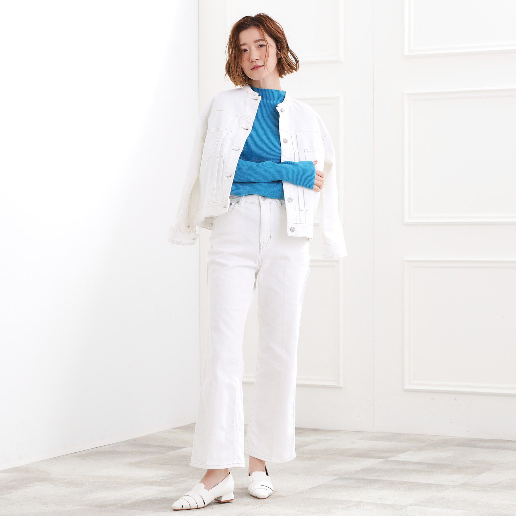 grove「ベーシックリブニットプルオーバー」|ニット・セーター|