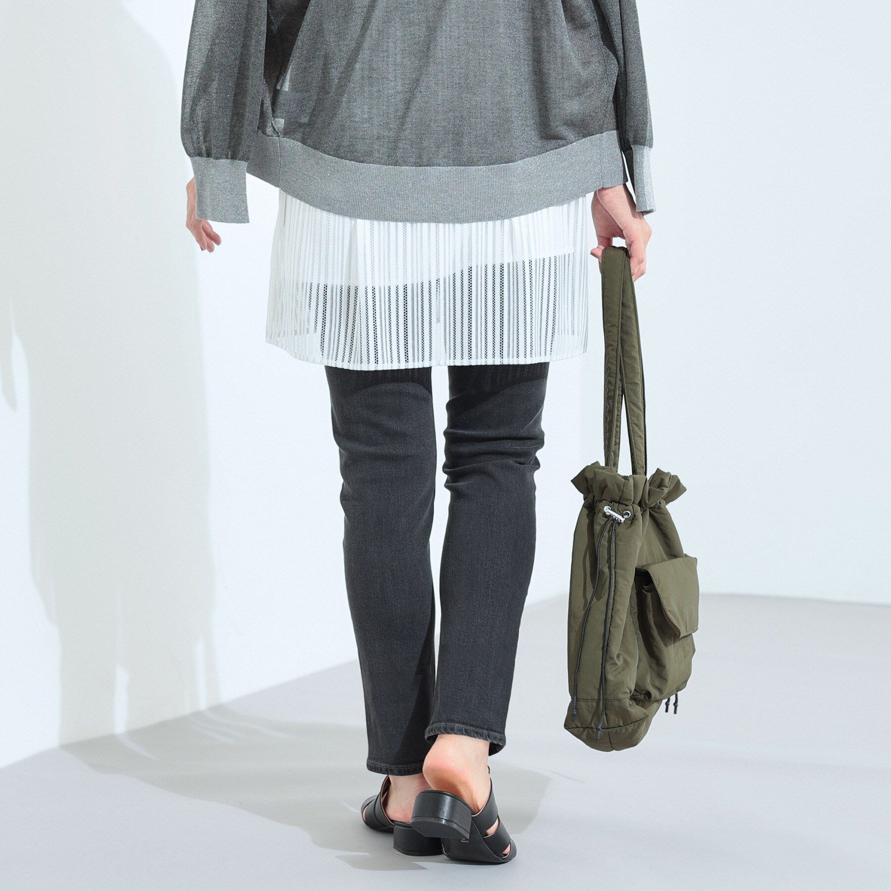 INDIVI「【通年活躍！褒められデニム】スキニー デニムパンツ」|デニム|