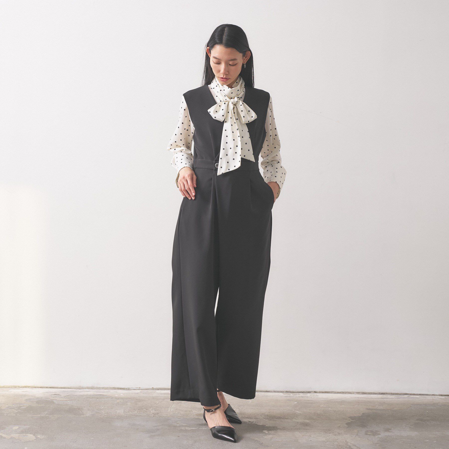 GALLEST「【オケージョン／セットアップ対応】ダブルクロスサロペット」|オールインワン|