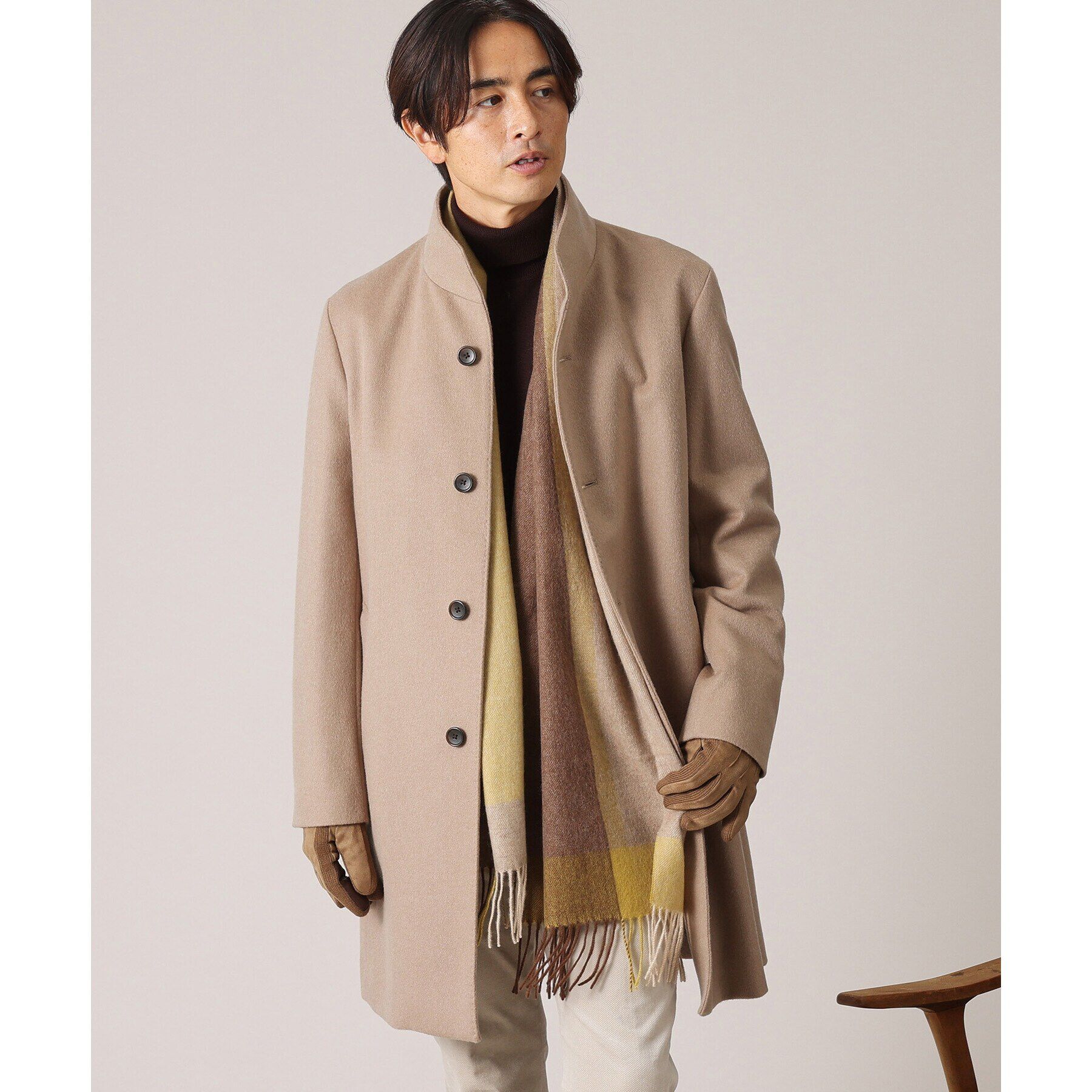 TAKEO KIKUCHI「【スマホ対応】ニットコンビ グローブ」|手袋|