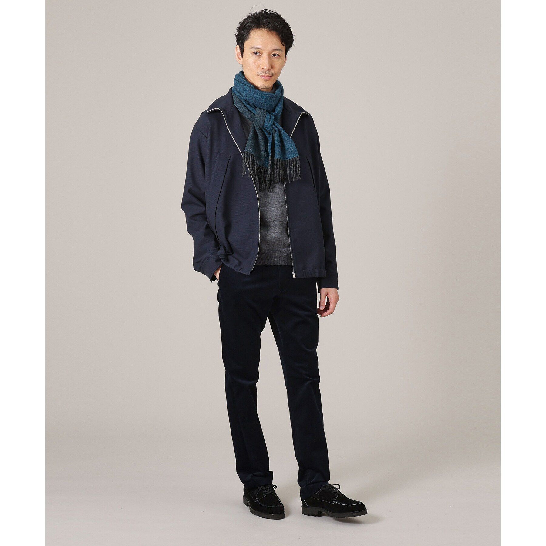 TAKEO KIKUCHI「ミックスカラーウールリバーマフラー」|ストール|