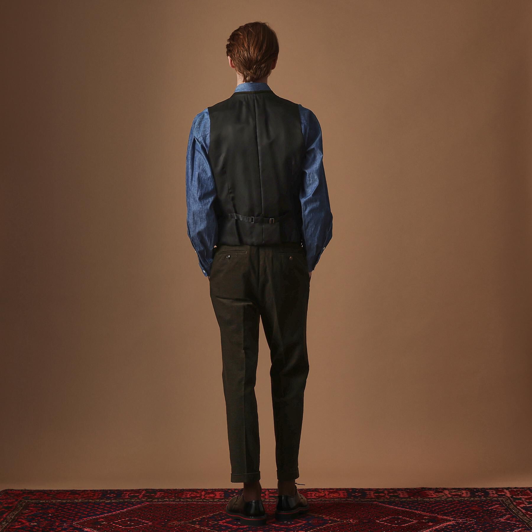 40CARATS&525「【Sサイズ～】ドビーキャラメルコールベスト」|スーツ|