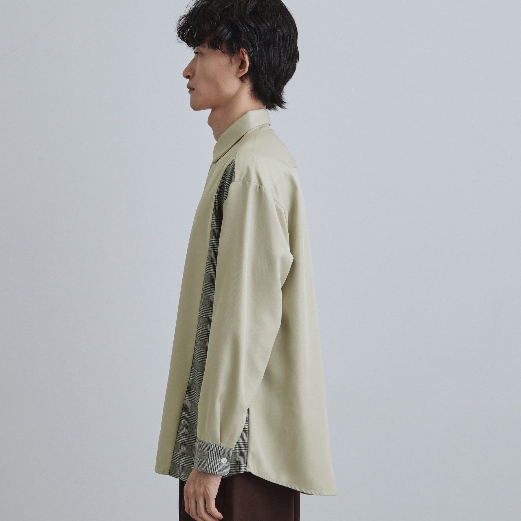 tk.TAKEO KIKUCHI「グレンチェック切替シャツ」|シャツ・ブラウス|
