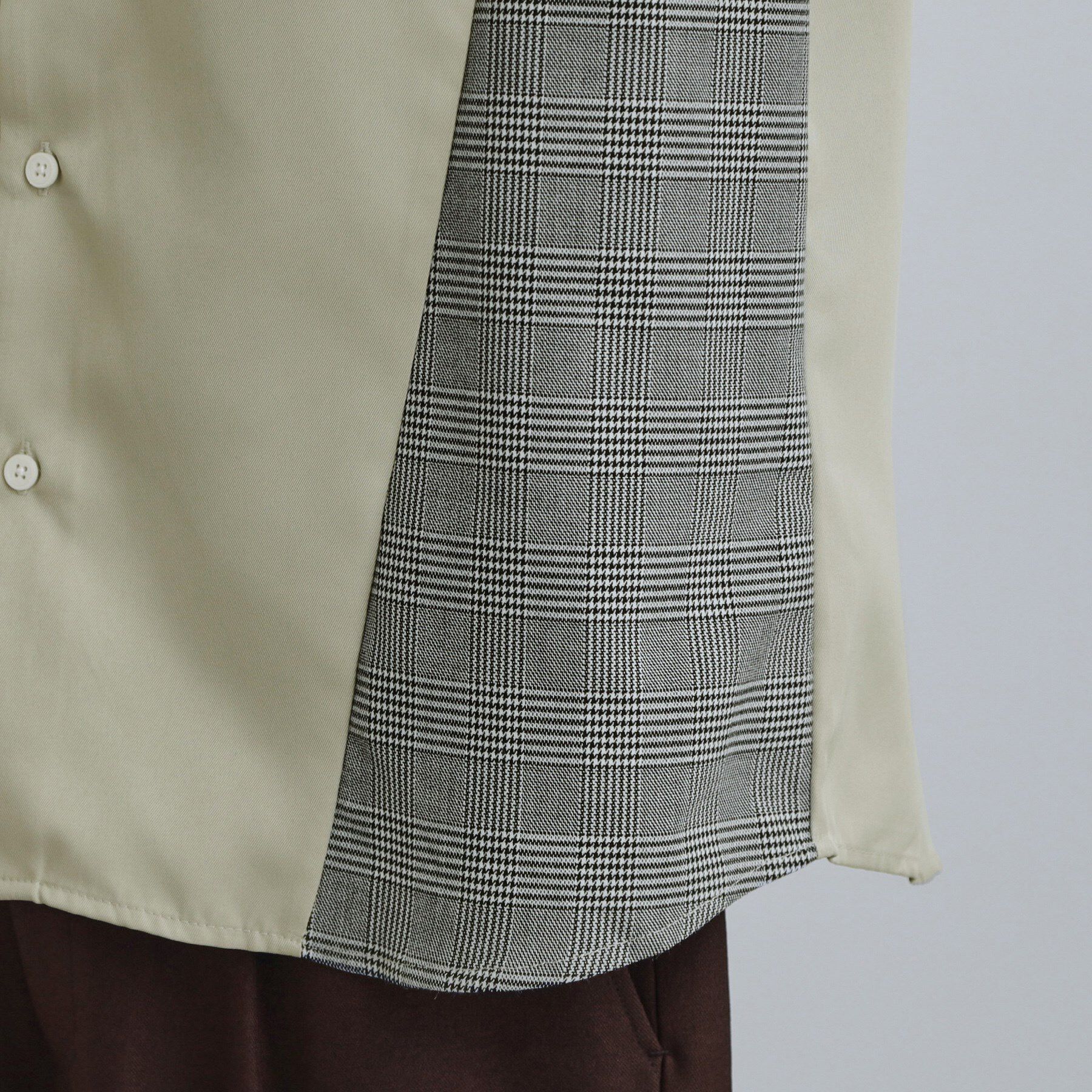 tk.TAKEO KIKUCHI「グレンチェック切替シャツ」|シャツ・ブラウス|