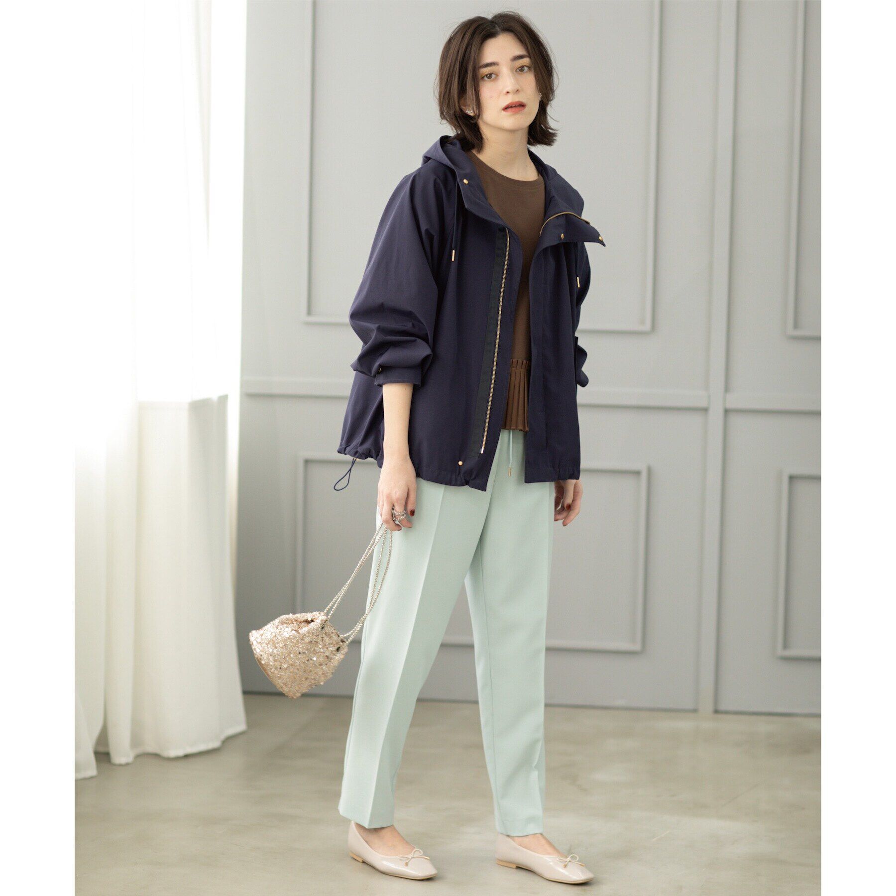 OPAQUE.CLIP「《SS-LLsize》撥水フードブルゾン【洗濯機洗い可/花粉対応】」|ブルゾン・スタジャン|