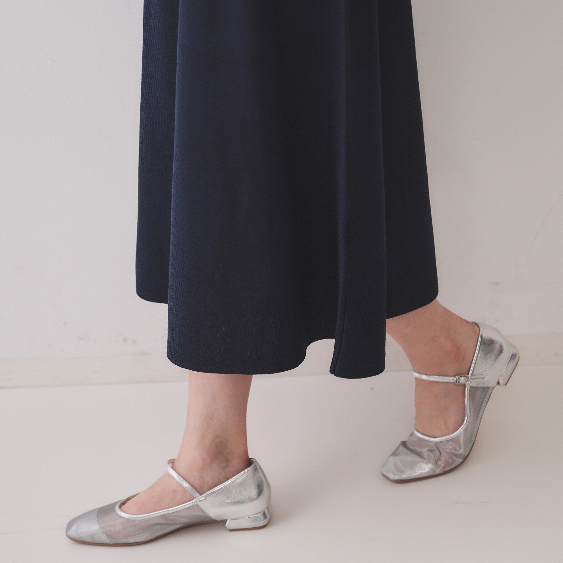 OPAQUE.CLIP「フハクスリーブドッキングニットワンピース【洗濯機洗い可/抗ピル】」|ワンピース|