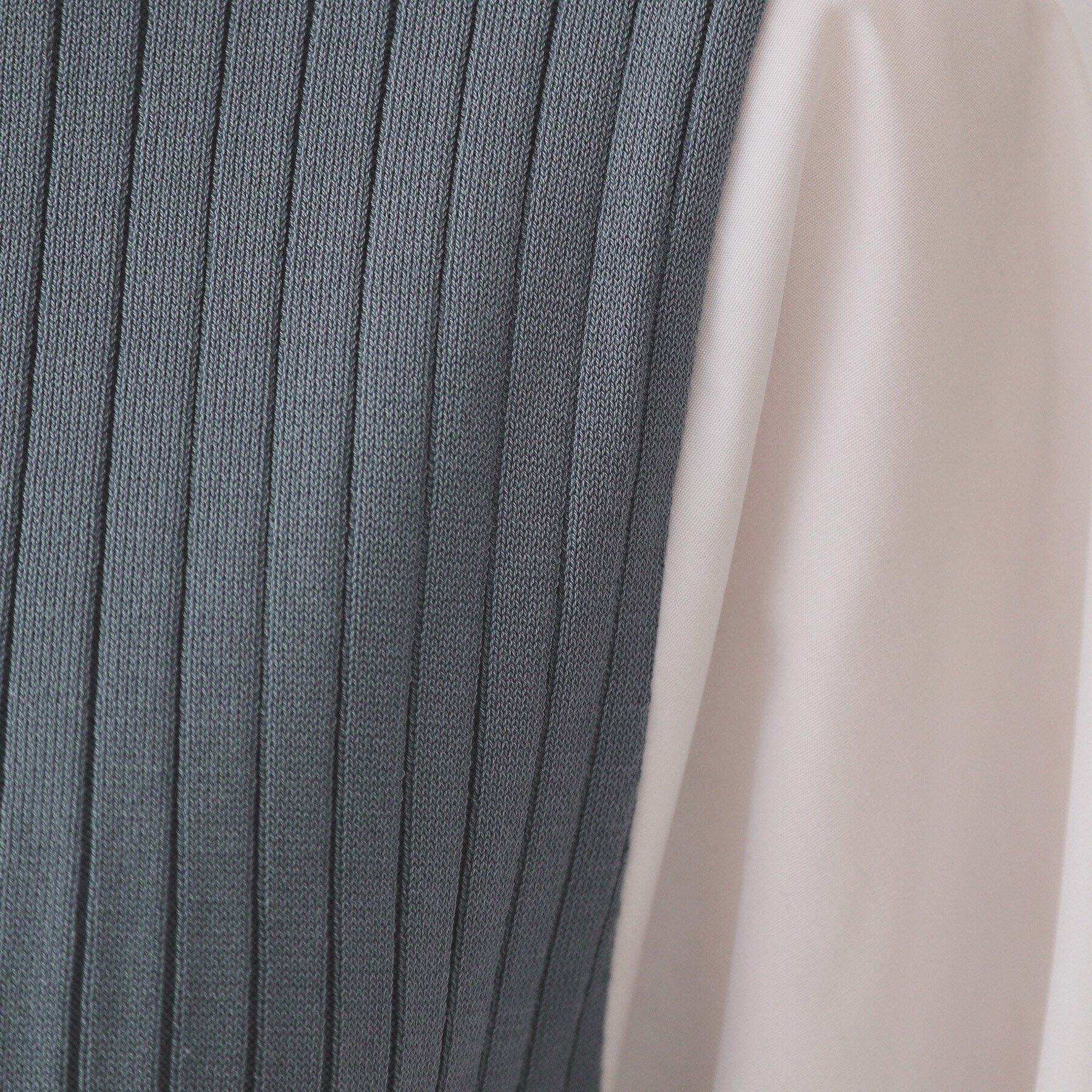 OPAQUE.CLIP「フハクスリーブドッキングニットワンピース【洗濯機洗い可/抗ピル】」|ワンピース|