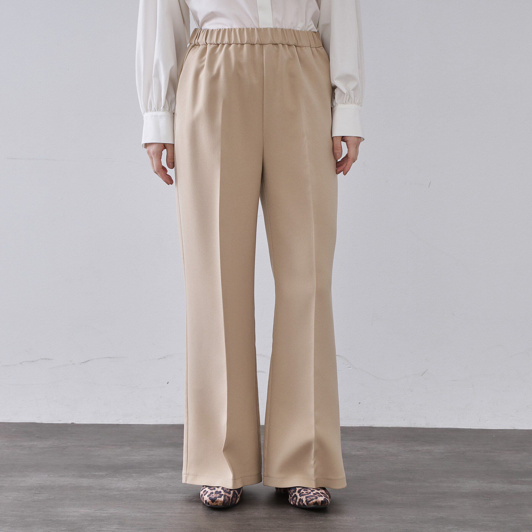 OPAQUE.CLIP「イージーフレアパンツ【洗濯機OK】」|その他|