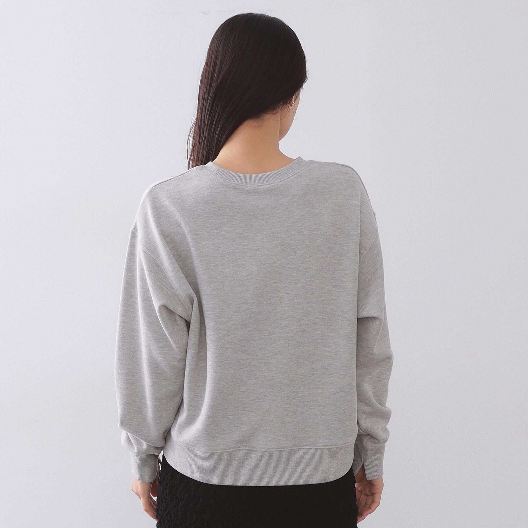 OPAQUE.CLIP「コード刺繍裏毛プルオーバー【洗濯機OK】」|パーカー|