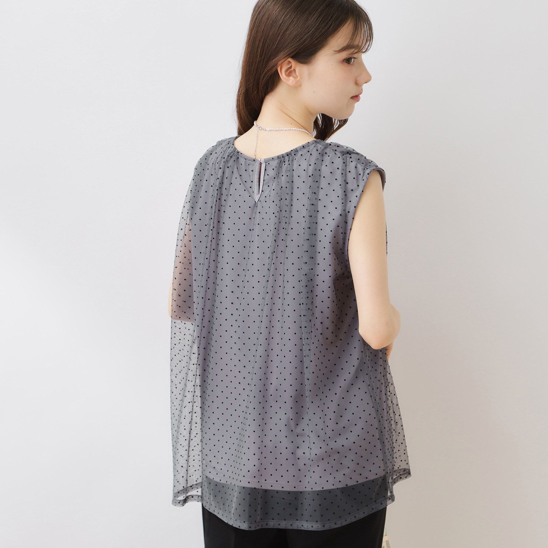 Couture broach「【インしないでキマる】フロッキードットチュニック」|チュニック|