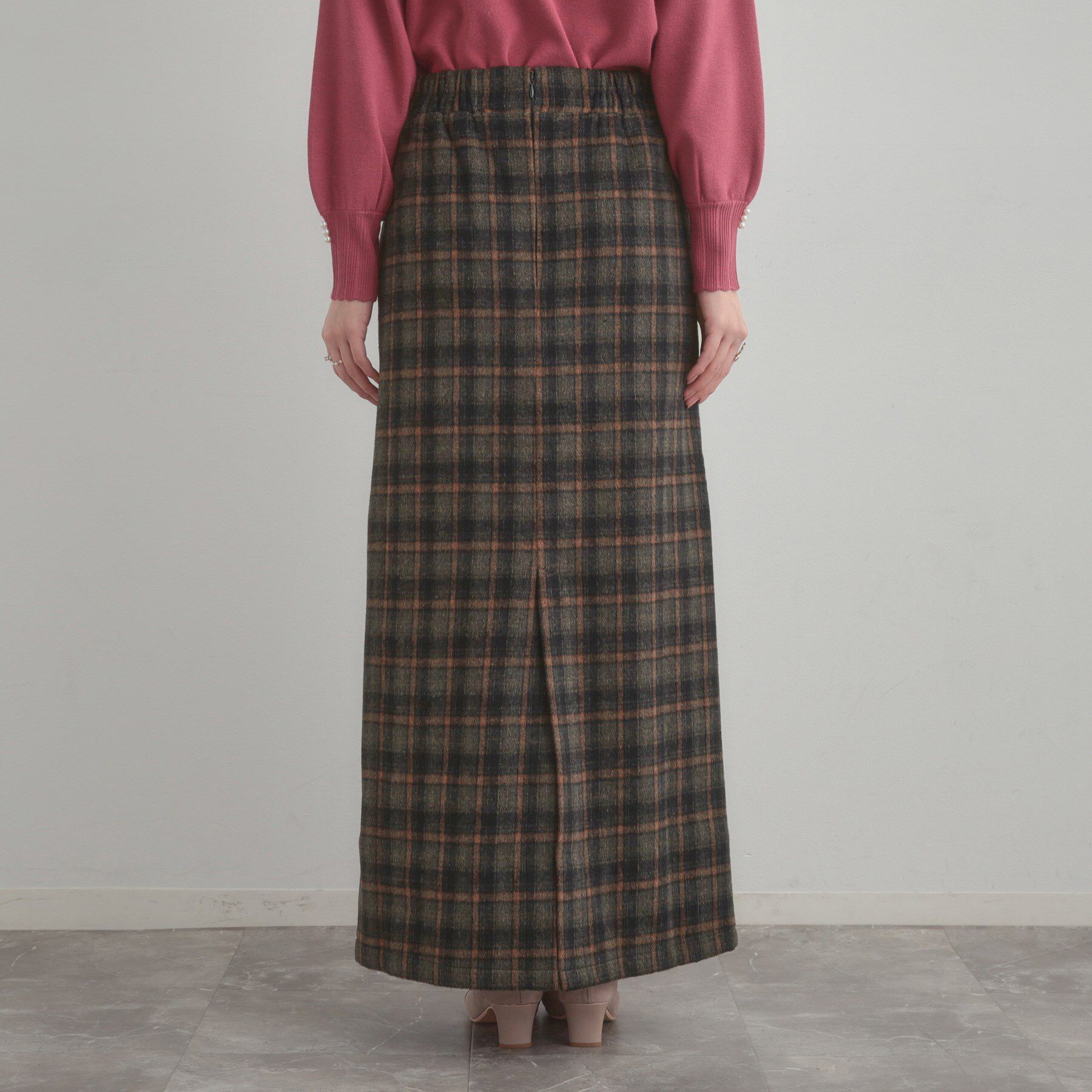 Couture broach「シャギーチェックIラインスカート」|スカート|