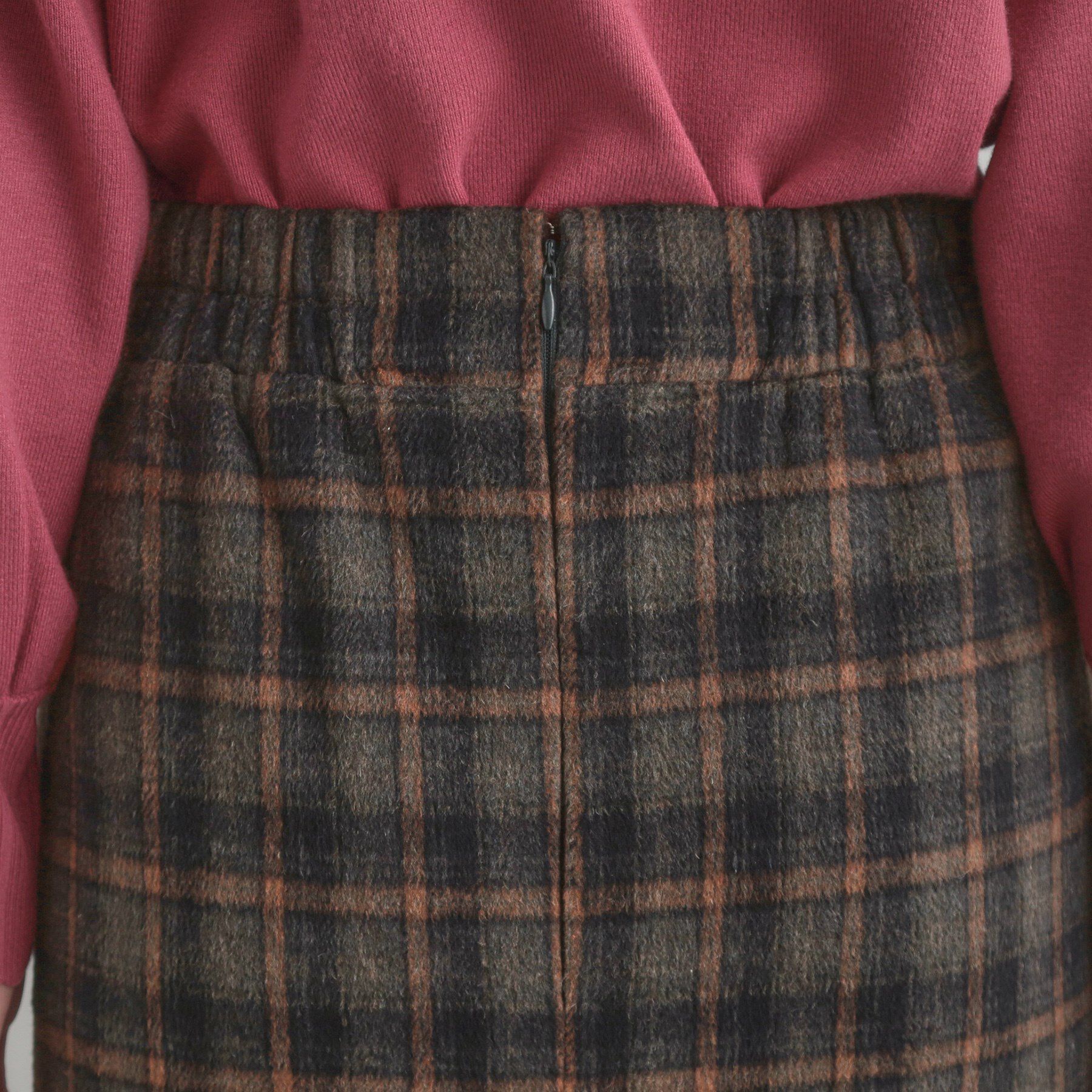 Couture broach「シャギーチェックIラインスカート」|スカート|