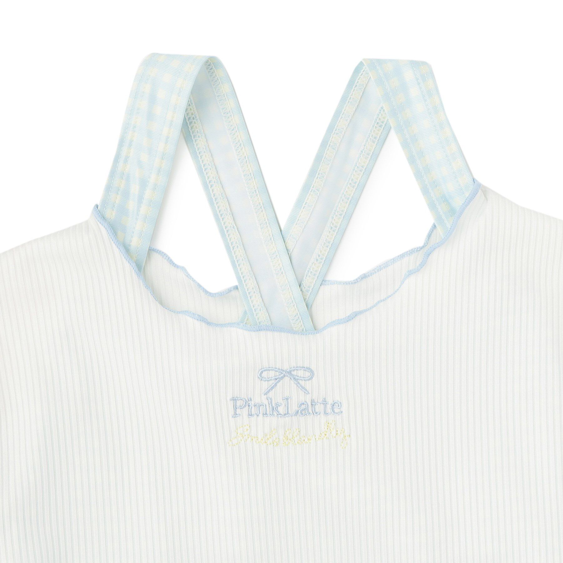 PINK-latte「リブT付ギンガムチェックワンピース」|その他|