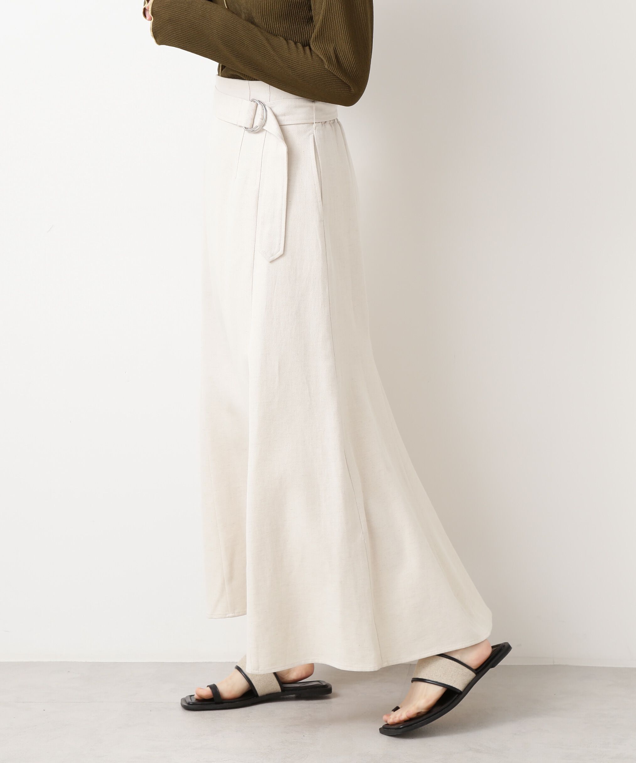  「麻混セットアップ　スカート《S Size Line》」|スカート|