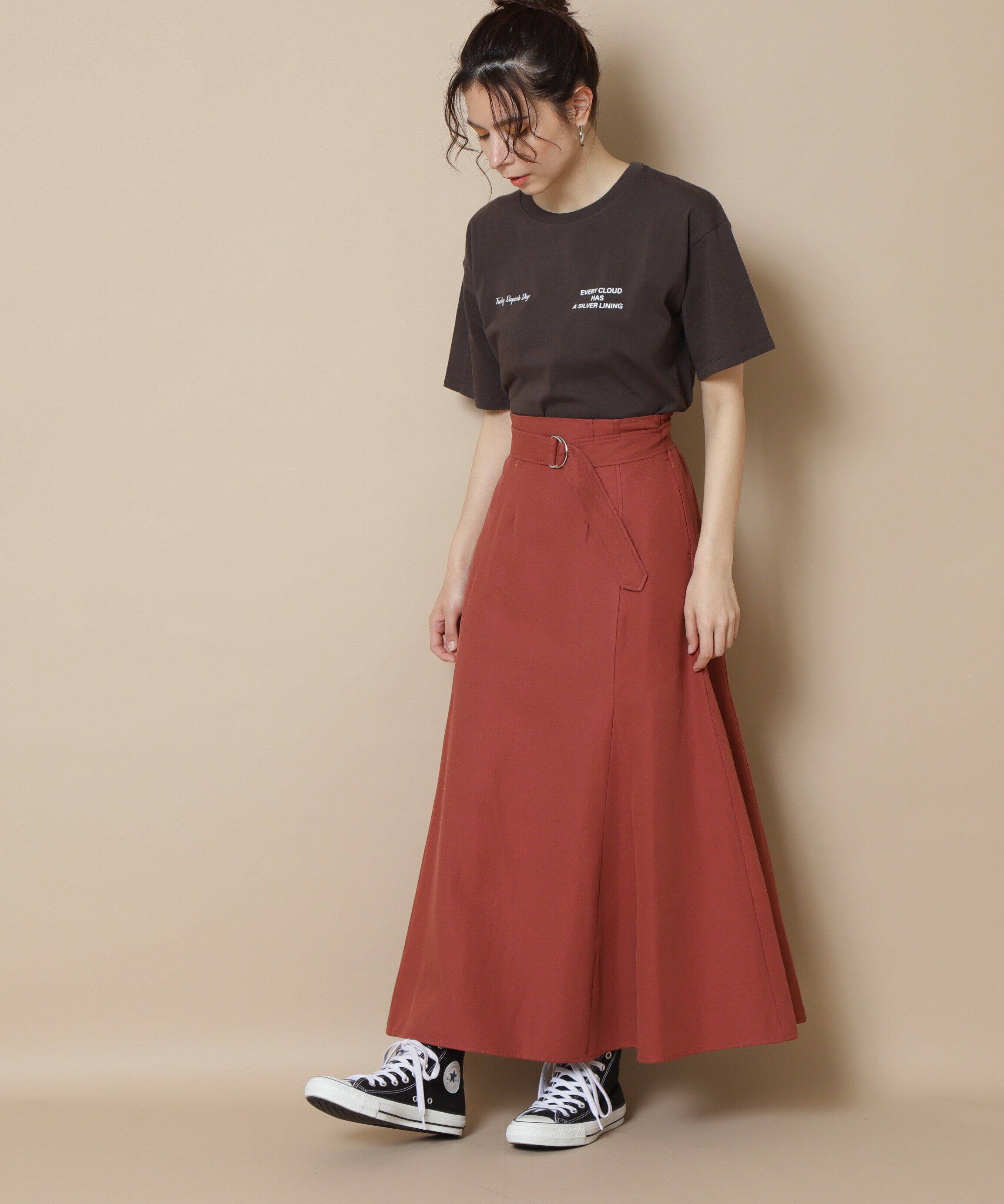  「麻混セットアップ　スカート《S Size Line》」|スカート|アカ