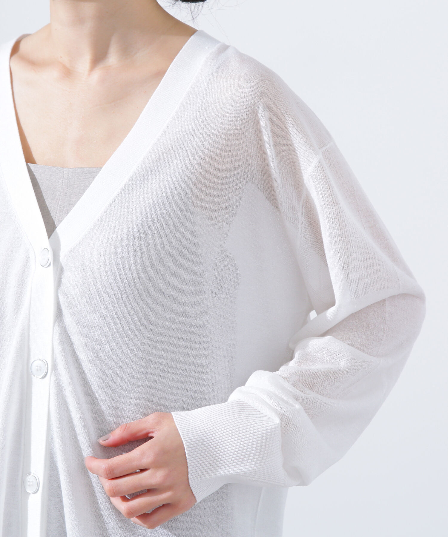  「ルーズミドルシアーカーディガン」|ニット・セーター|