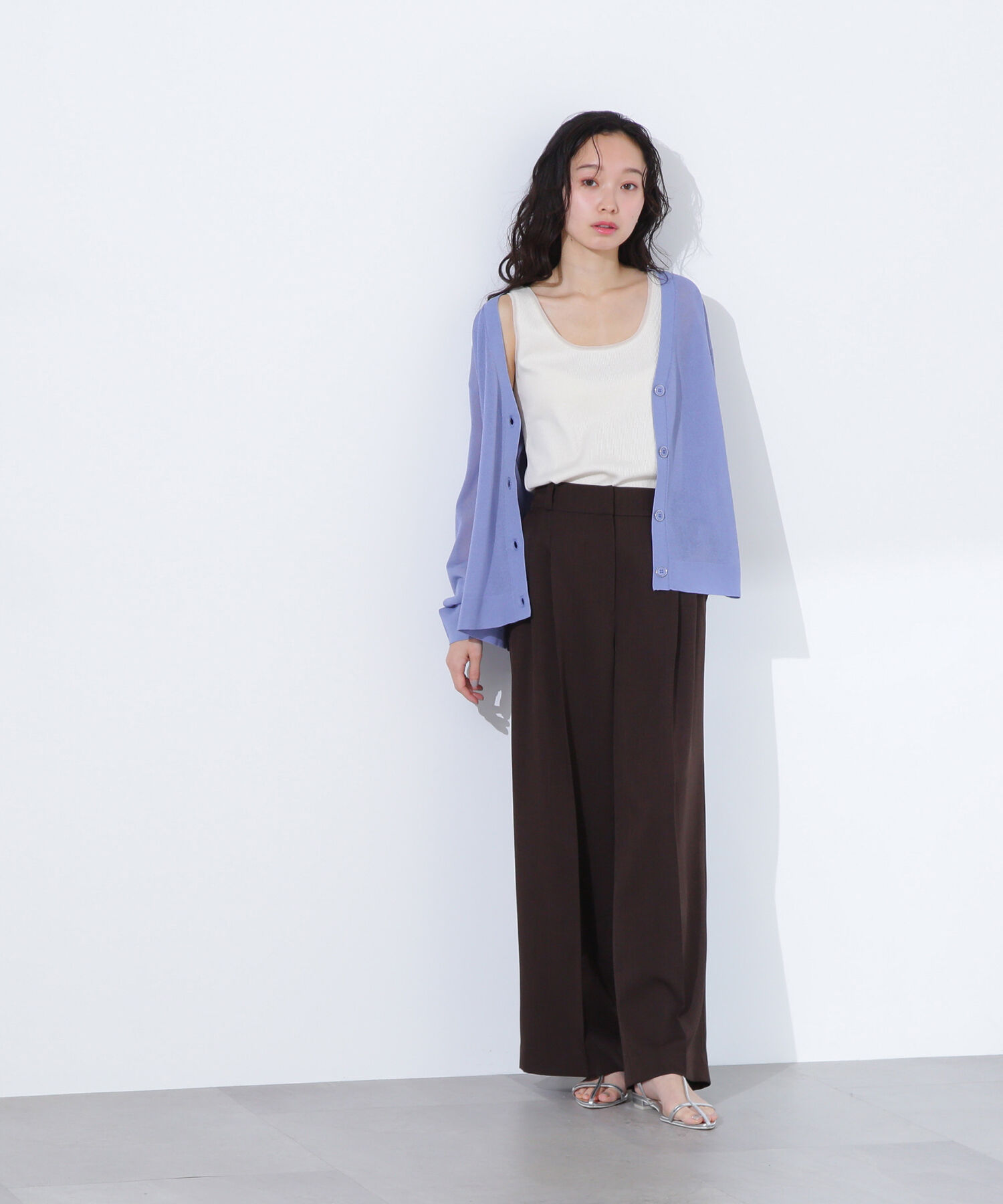  「ルーズミドルシアーカーディガン」|ニット・セーター|