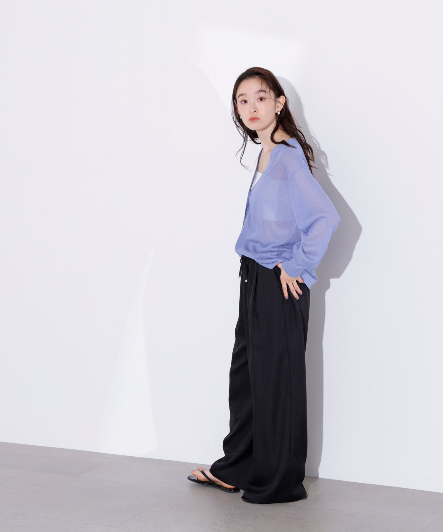  「ルーズミドルシアーカーディガン」|ニット・セーター|