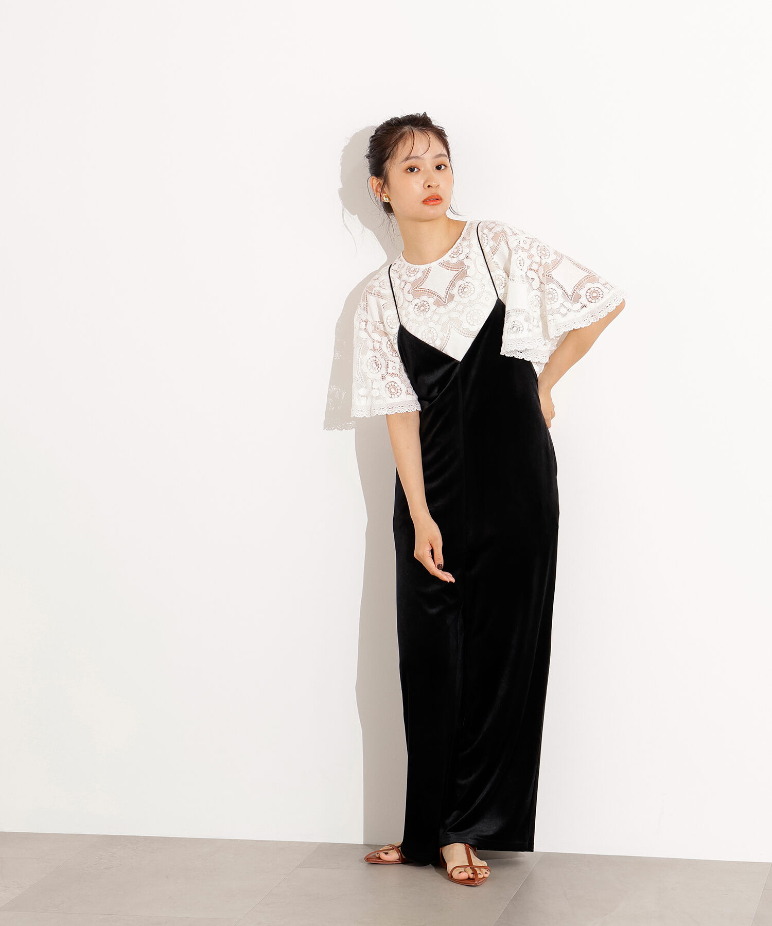  「レースフレアスリーブブラウス」|シャツ・ブラウス|