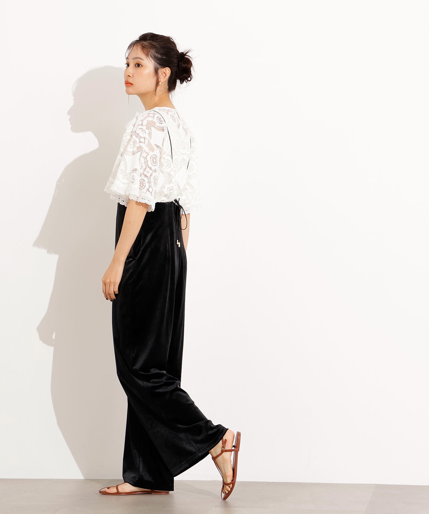  「レースフレアスリーブブラウス」|シャツ・ブラウス|